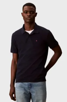 Мужское темно-синее поло MONOGRAM Синий XL Calvin Klein Jeans LV040EM269