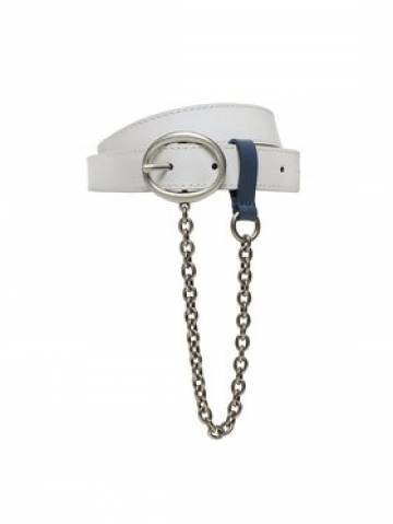 Calvin Klein Jeans Жіночий ремінь Round Classic Chain 25Mm K60K610360 Білий Calvin Klein Jeans Жіночий ремінь Round Classic Chain 25Mm K60K610360 Білий