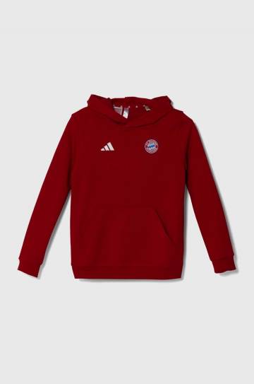 Детская кофта adidas Performance FCBIDS HD цвет красный с капюшоном однотонная IT4134 Детская кофта adidas Performance FCBIDS HD цвет красный с капюшоном однотонная IT4134