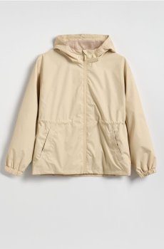 Reserved - Гладка куртка з капюшоном - пшеничний - 428HR-12X
