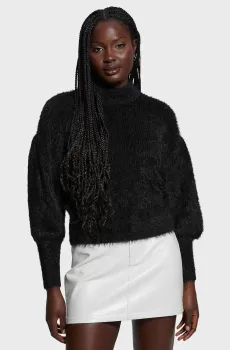 Женский черный свитер Черный S Guess W4BR25.Z3BH0;JBLK