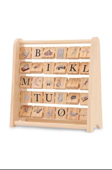 Активирующая игрушка Konges Sløjd ABC WOODEN BLOCK FRAME FSC