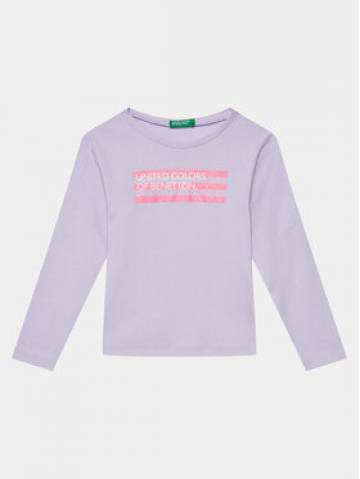 United Colors Of Benetton Блузка 3I9WG10D5 Фіолетовий Slim Fit United Colors Of Benetton Блузка 3I9WG10D5 Фіолетовий Slim Fit