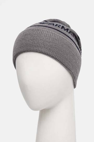 Детская хлопковая шапочка Emporio Armani цвет серый 404707 4F490 Детская хлопковая шапочка Emporio Armani цвет серый 404707 4F490