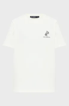 Мужская белая футболка Белый XXL Karl Lagerfeld 562221.755041;80