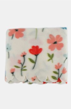 Плед із квітами - різнобарвний