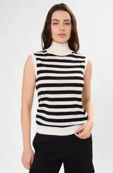 Женский шерстяной гольф в полоску Разноцветный XS BOSS 50544998;960