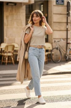 Кроп топ - зелений