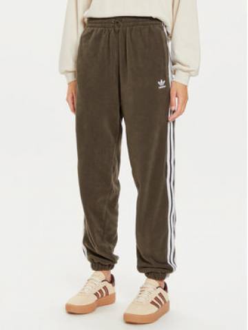 adidas Спортивні штани adicolor Polar IY7835 Хакі Loose Fit adidas Спортивні штани adicolor Polar IY7835 Хакі Loose Fit