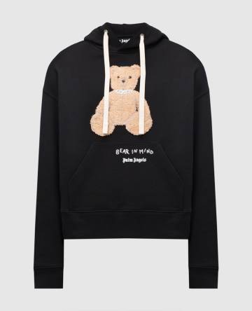 Черные худи Bear in Mind с аппликацией Черные худи Bear in Mind с аппликацией