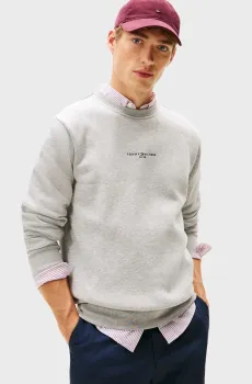 Мужской светло-серый свитшот CREWNECK Серый XL Tommy Hilfiger MW0MW33639