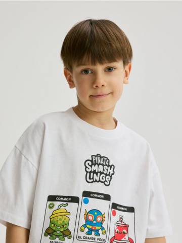 Reserved - BOYS` T-SHIRT - білий - 042CJ-00X Reserved - BOYS` T-SHIRT - білий - 042CJ-00X