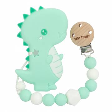 Прорізувач Baby Team Дракоша з ланцюжком (4055/4055-3) Прорізувач Baby Team Дракоша з ланцюжком (4055/4055-3)