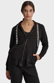 Женское черное худи Черный XS DKNY DP2J8598