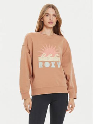 Roxy Світшот Line Up ERJFT04874 Бежевий Relaxed Fit Roxy Світшот Line Up ERJFT04874 Бежевий Relaxed Fit
