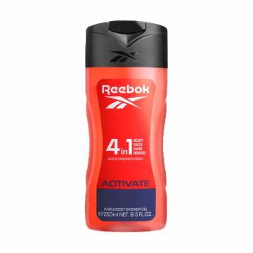 Парфюмированный гель для душа Reebok Activate Your Senses Hair & Body Shower Gel мужской, 250 мл Парфюмированный гель для душа Reebok Activate Your Senses Hair & Body Shower Gel мужской, 250 мл