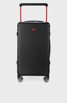 Черный чемодан CARBON FIBER TROLLEY Черный M Diesel DSL001.2