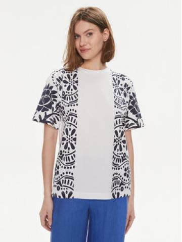 Weekend Max Mara Футболка Viterbo 2415971032 Білий Loose Fit Weekend Max Mara Футболка Viterbo 2415971032 Білий Loose Fit