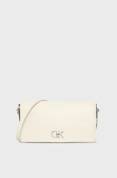 Женская белая сумка RE-LOCK MINI Белый ONESIZE Calvin Klein LV04F3103G
