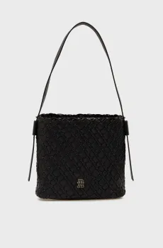 Женская черная сумка BRAIDED Черный ONESIZE Tommy Hilfiger AW0AW18160