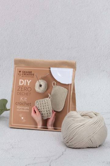 Набор для вязания крючком Graine Creative DIY Kit - Reusable Sponges Набор для вязания крючком Graine Creative DIY Kit - Reusable Sponges
