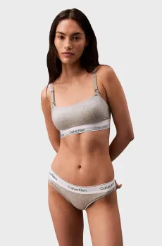 Женский серый бюстгальтер для кормления LIGHTLY LINED MATERNITY BRALETTE Серый S Calvin Klein 000QF7905E