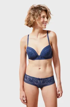 Женский синий бюстгальтер с тонкой чашкой RIVIERA Синий 80E Etam 6520759