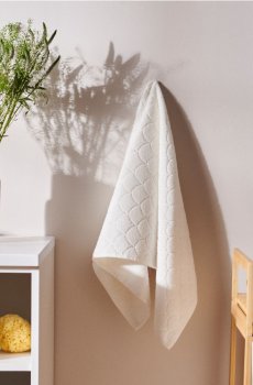 Бавовняний рушник 30x50 - кремовий