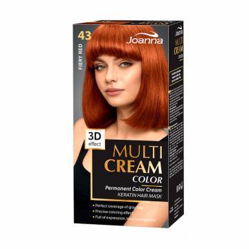 Краска для волос Joanna Multi Cream Color 43 Пламенно-красный, 100 мл Краска для волос Joanna Multi Cream Color 43 Пламенно-красный, 100 мл