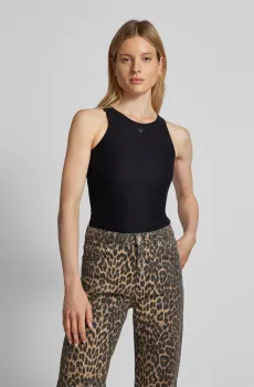 Женское черное боди Черный S Guess W4YP46.KCDE0;JBLK