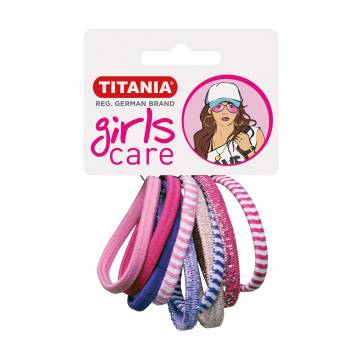 Набор резинок для волос Titania разноцветные, 4 см, 9 шт (7821 GIRL)