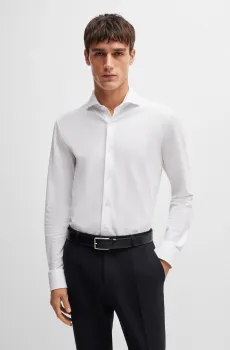Мужская белая рубашка Белый 39 BOSS 50527675;100