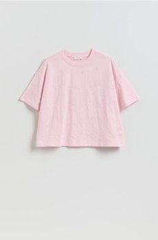 Reserved - Футболка з вишивкою - пастельний рожевий - 041HT-03X