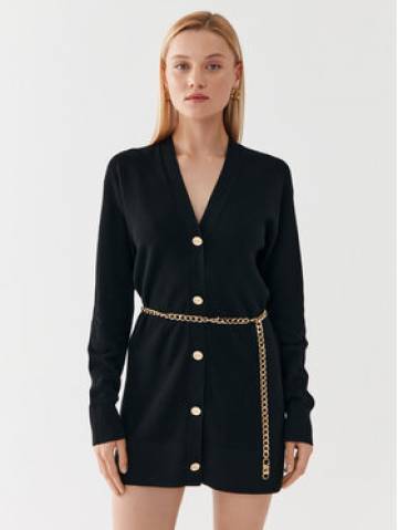 MICHAEL Michael Kors Трикотажна сукня MF360O24VR Чорний Relaxed Fit MICHAEL Michael Kors Трикотажна сукня MF360O24VR Чорний Relaxed Fit
