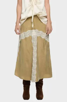 Женская бежевая юбка Бежевый 38 Bimba Y Lola 252BR4821.10531