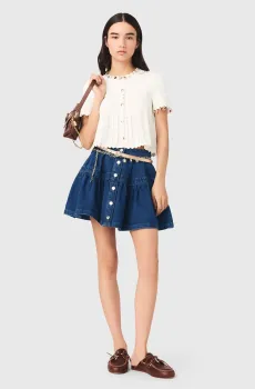 Женский белый кардиган Белый 36 MAJE MFPCA00713_White