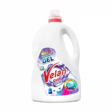Гель для стирки Velan Color Expert Washing Gel, 143 стирки, 5 л Гель для стирки Velan Color Expert Washing Gel, 143 стирки, 5 л