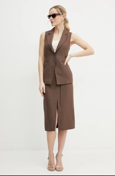 Юбка из смесового льна Patrizia Pepe