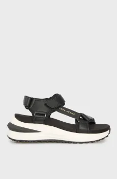 Женские черные кожаные сандалии WINSLOVE ACTION Черный 36 Pepe Jeans PLS90707