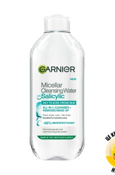 Мицеллярная вода для лица GARNIER Pure Active Salicylic Micellar Cleansing Water для жирной и подверженной акне кожи, 400 мл