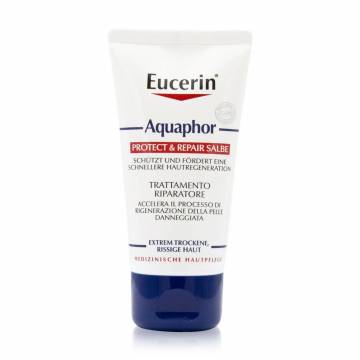 Восстанавливающий бальзам для раздраженной и поврежденной кожи Eucerin Aquaphor Protect & Repair Salbe успокаивающий, 45 мл Восстанавливающий бальзам для раздраженной и поврежденной кожи Eucerin Aquaphor Protect & Repair Salbe успокаивающий, 45 мл