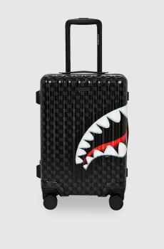 Детский черный чемодан SHARKS IN PARIS с принтом