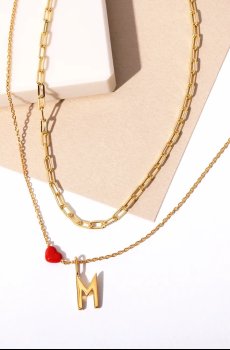 Позолоченный серебряный кулон Design Letters