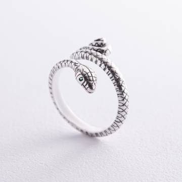Серебряное кольцо "Змея" 3853 Серебряное кольцо "Змея" 3853