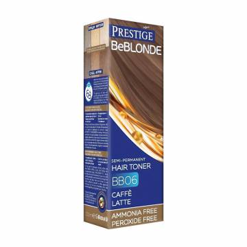 Безаммиачный оттеночный бальзам для волос Vips Prestige BeBlond Semi-Permanent Hair Toner BB06 Caffe Latte, 100 мл Безаммиачный оттеночный бальзам для волос Vips Prestige BeBlond Semi-Permanent Hair Toner BB06 Caffe Latte, 100 мл