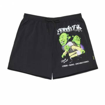Cropp - Шорти для плавання з принтом Shrek - чорний Cropp - Шорти для плавання з принтом Shrek - чорний