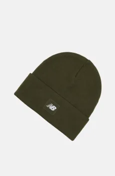 Зеленая шапка Cuffed Beanie Flying NB Logo Зеленый ONESIZE New Balance LAH13034WDL