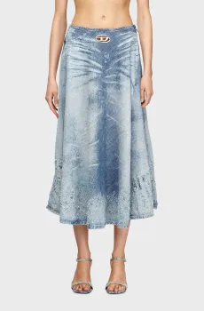 Женская голубая джинсовая юбка DE-ANNET Голубой 24 Diesel A21358 068TY