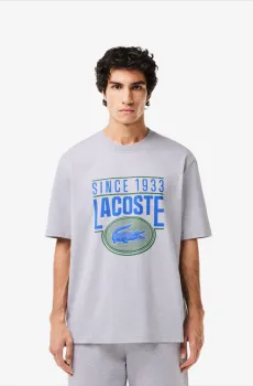 Мужская серая футболка Серый XS Lacoste TH7315CCA