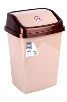 Контейнер для мусора Violet House 0100 Cappuchino, 25*20*30 см, 10 л (0100 CAPPUCHINO с/кр.10 л)